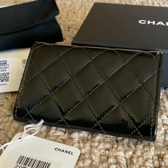 Chanel Card Holder SO BLACK 20P NEVER USED - Picture 3 of 6